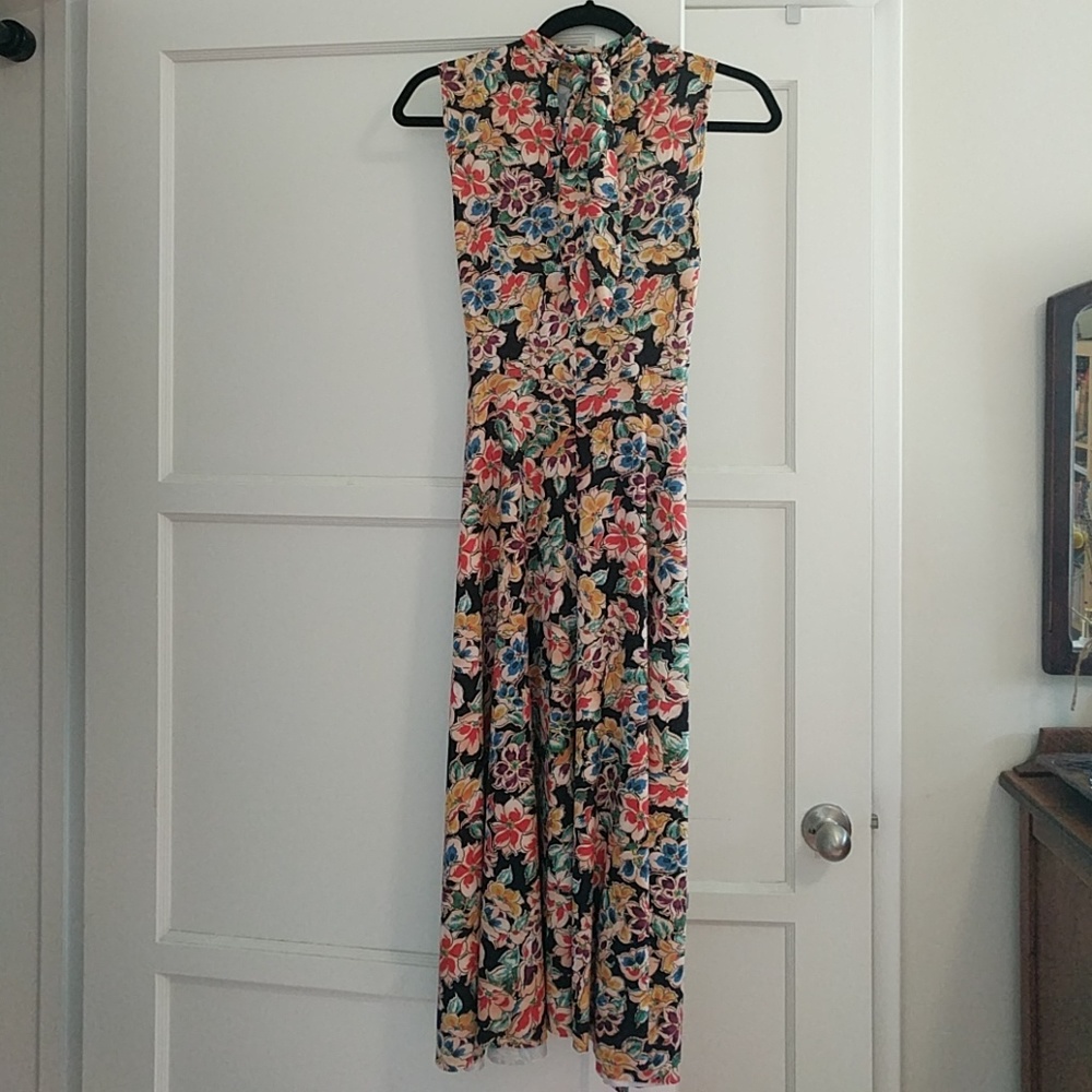 Zara floral midi dress medium